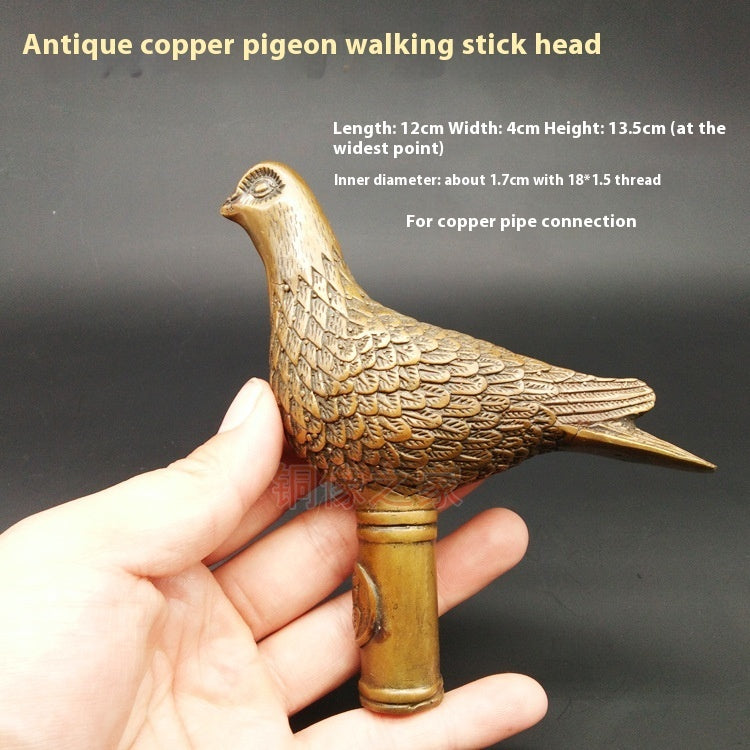 Copper Walking Stick Solid Head Hand Pieces Copper Walking Stick Solid Head Hand Pieces